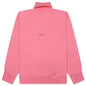 Logo Embroidered Long-Sleeve Polo Shirt - Candy Pink