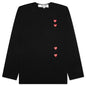 Logo Print Any Heart L/S T-Shirt - Black