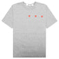 Multi Red Heart Logo Print T-Shirt - Grey
