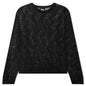Loose Knit Cross Cable - Black
