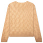 Loose Knit Cross Cable - Sand