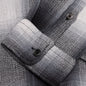Loose Weave Plaid Shirt - Grey