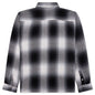 Loose Weave Plaid Shirt - Grey