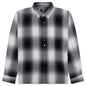 Loose Weave Plaid Shirt - Grey