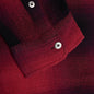 Loose Weave Plaid Shirt - Red