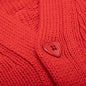 Low Gauge Knit Cardigan - Red
