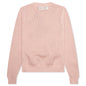 MA Swirl Crochet Crewneck - Blush