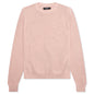 MA Swirl Crochet Crewneck - Blush
