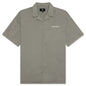Script Camp Collar Shirt - Washed Khaki