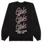 Motley Crue Girls Crew Fleece - Coal Pigment