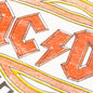 AC/DC High Voltage Tee - Off-White