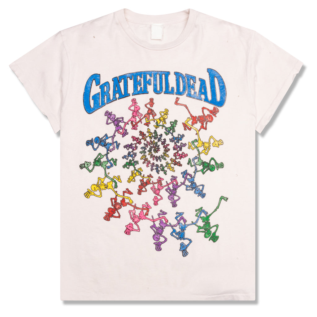 Grateful Dead Dancing Skeletons Crew Tee - Off-White