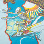 Grateful Dead Surf Skeleton Crew Tee - Blue Haze
