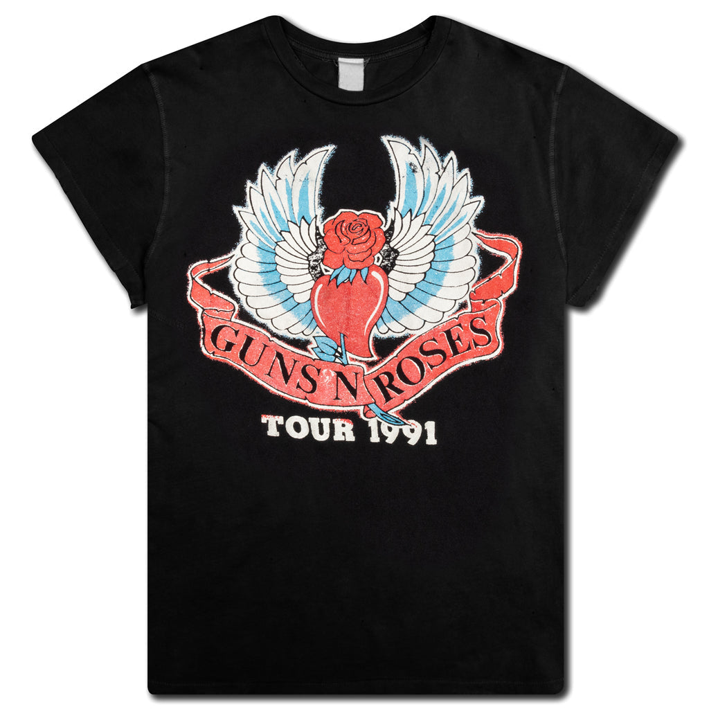 Guns N Roses Crew Tee - Coal Pigment