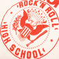 Ramones Rock N Roll High White Text Crew Tee - Dirty White
