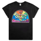 Rolling Stones 1981 Tour Colors Crew Tee - Coal Pigment