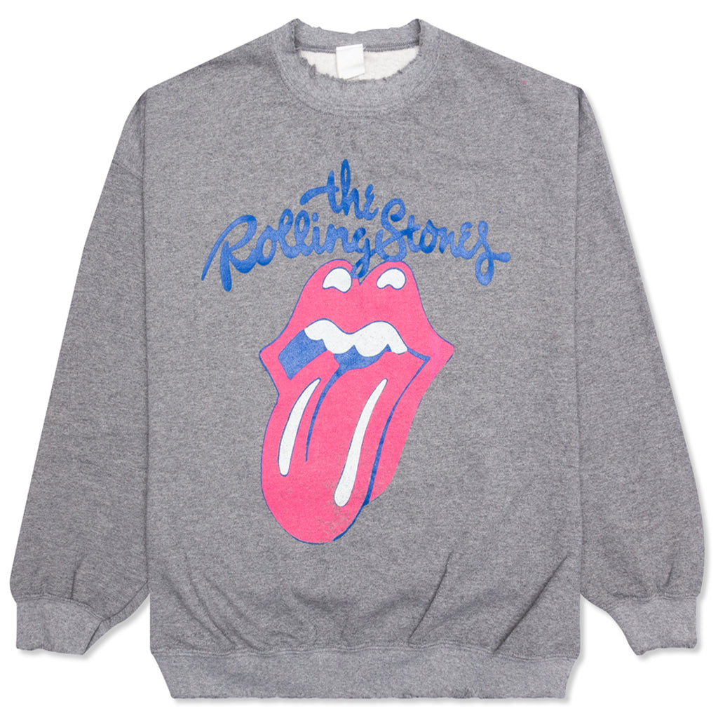 The Rolling Stones Crew Fleece - Heather Grey