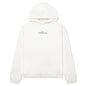 Upside Down Logo Hoodie - Off White/Black Embroidery