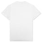 T-Shirt - White/Black Embroidery