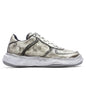 Wayne Brushed Patent Leather Low - White