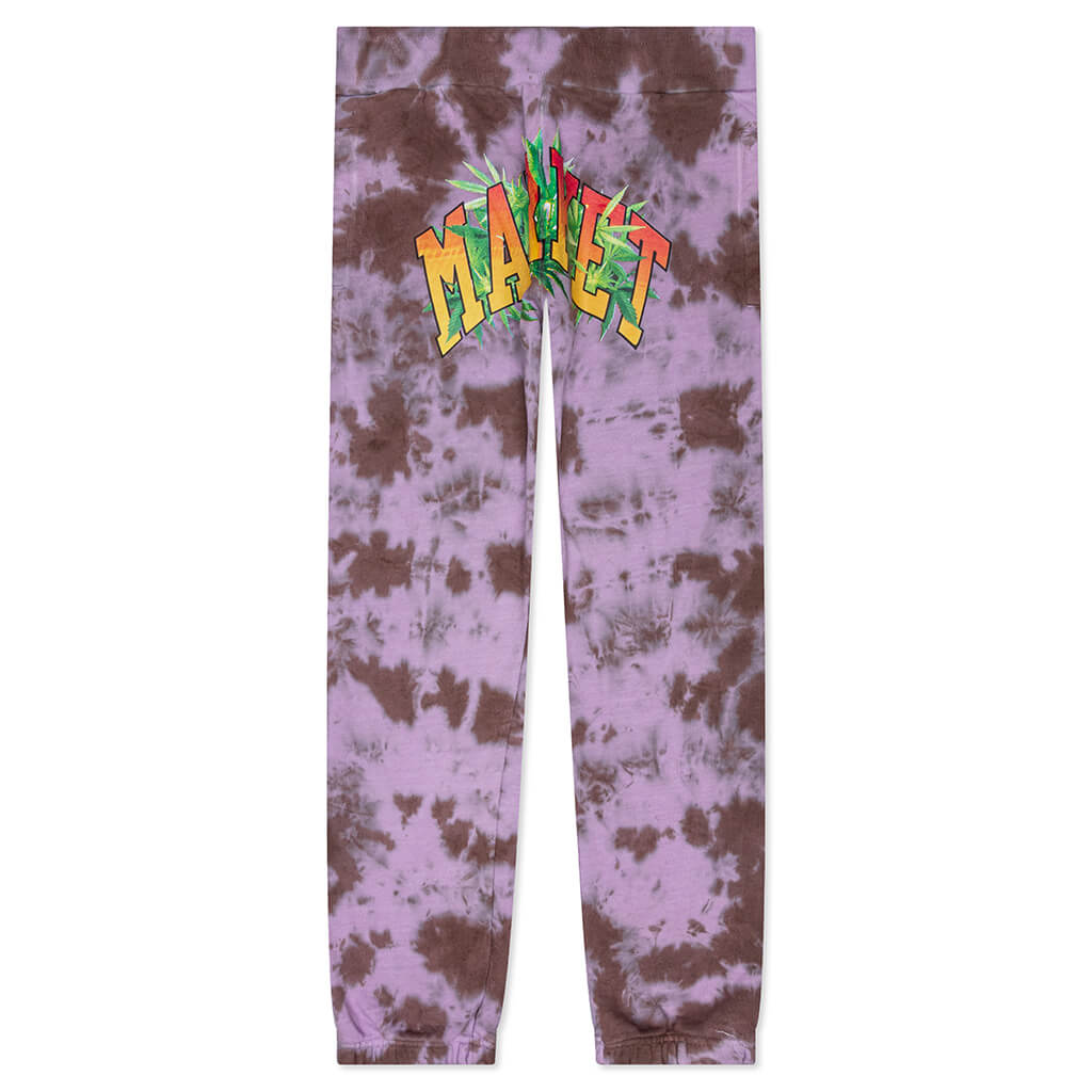 Arc Herbal Remedy Tie-Dye Sweatpants - Purple/Grey/White
