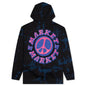 Cali Peace Hoodie - Navy Smoke Tie Dye