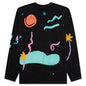 Meet me Offline Long-sleeve T-Shirt - Black
