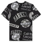 Monogram AOP Grayscale Tee - Black 
