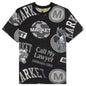 Monogram AOP Grayscale Tee - Black 