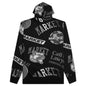 Monogram Grayscale Hoodie - Black