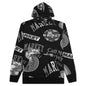 Monogram Grayscale Hoodie - Black