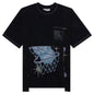 RW Reworked 6 Panel T-Shirt - Overdyed Black