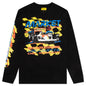 Racing Stripe L/S T-Shirt - Black