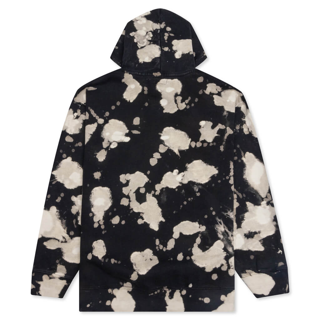 Skelly Digital Dunk Hoodie - Black Bleach Dye