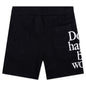 Smiley Don't Happy, Be Worry Sweatshorts - Black