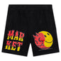 Smiley Good And Evil Sweatshorts - Black