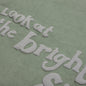 Smiley Look At The Bright Side Sweatshorts - Sage Green