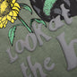 Smiley Look At The Bright Side Tee - Sage Green