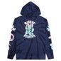 Smiley Records Angel Sigh Hoodie - Navy Tie-Dye