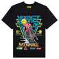 Smiley Polo Horserace Tee - Black