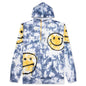 Smiley Sun Dye Hoodie - Yellow/Blue