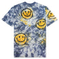 Smiley Sun Dye Tee - Yellow/Blue