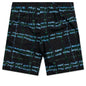 Crossroads Print Black Poplin Bermuda Pants - Black