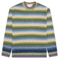 Striped Mohair Sweater - Lake