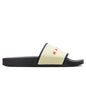 Rubber Slide - Ecru/Blue Black/Red