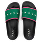 Rubber Slide - Garden Green/Fuchsia/Silk White