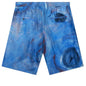 Silk Habotai Stretch Waist Shorts - Cobalt