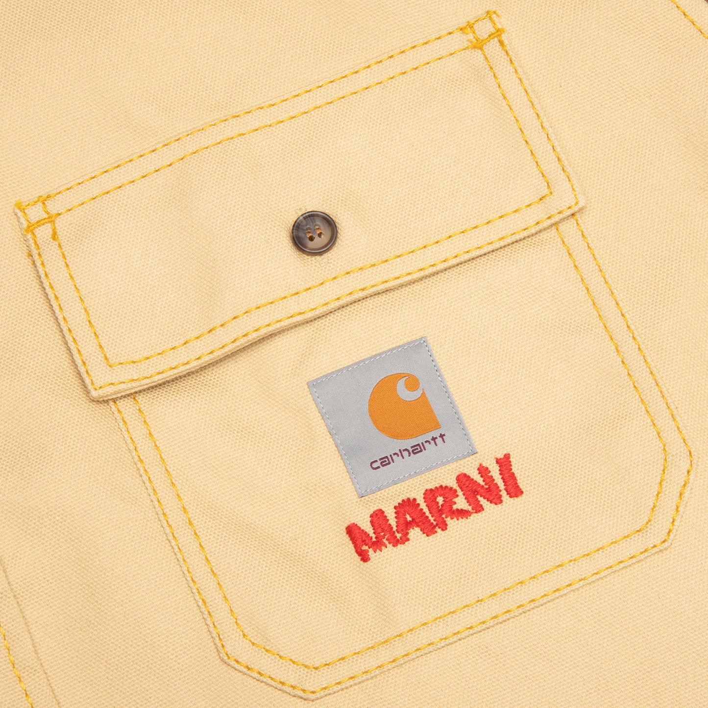Marni x Carhartt WIP Color-Block L/S Overshirt - Tobacco