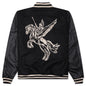 Mascot Wool Varsity Jacket - Jet Black