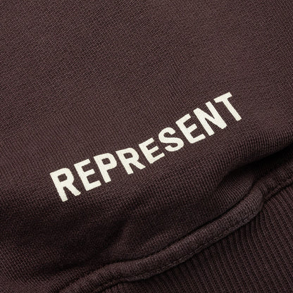 Masking Tape Initial Zip Hoodie - Cedar
